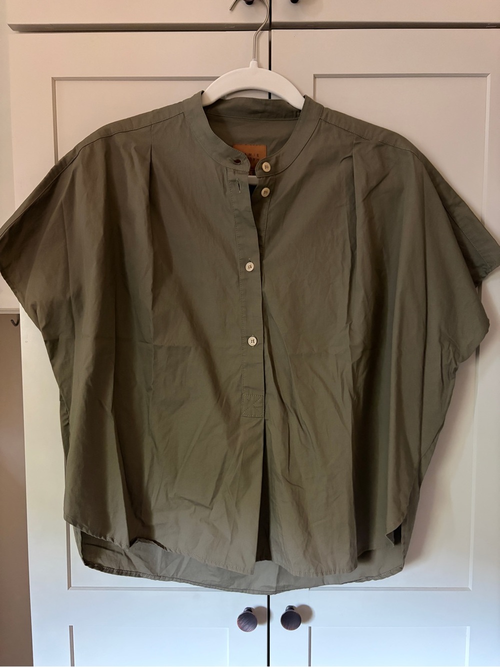 Jamie Haller Almafi Shell Top Shirt Taupe Small